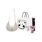 White Shopping Bag+Greeting Card+Dried Flower