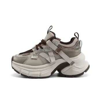 DHARRY Leisure Time Collection Height Increasing Low Top Chunky Sneakers Women's