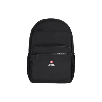 SWISS MILITARY Composite Fabric Backpack Unisex Black/Red