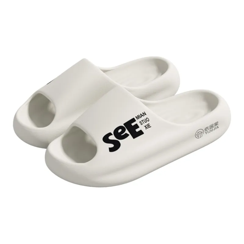 Stay At Home Bathroom Slip Resistant Waterproof Couple Summer Seaside Beach Walking Squashy And Bouncy Feeling Slippers-0