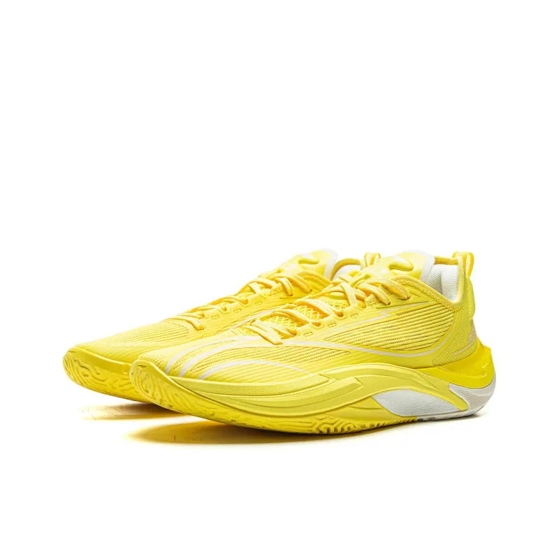 LiNing Cushioning, Slip Resistant, Abrasion Resistant, Rebound Grip Low Top Basketball Shoes Men's Lustrous Yellow-2