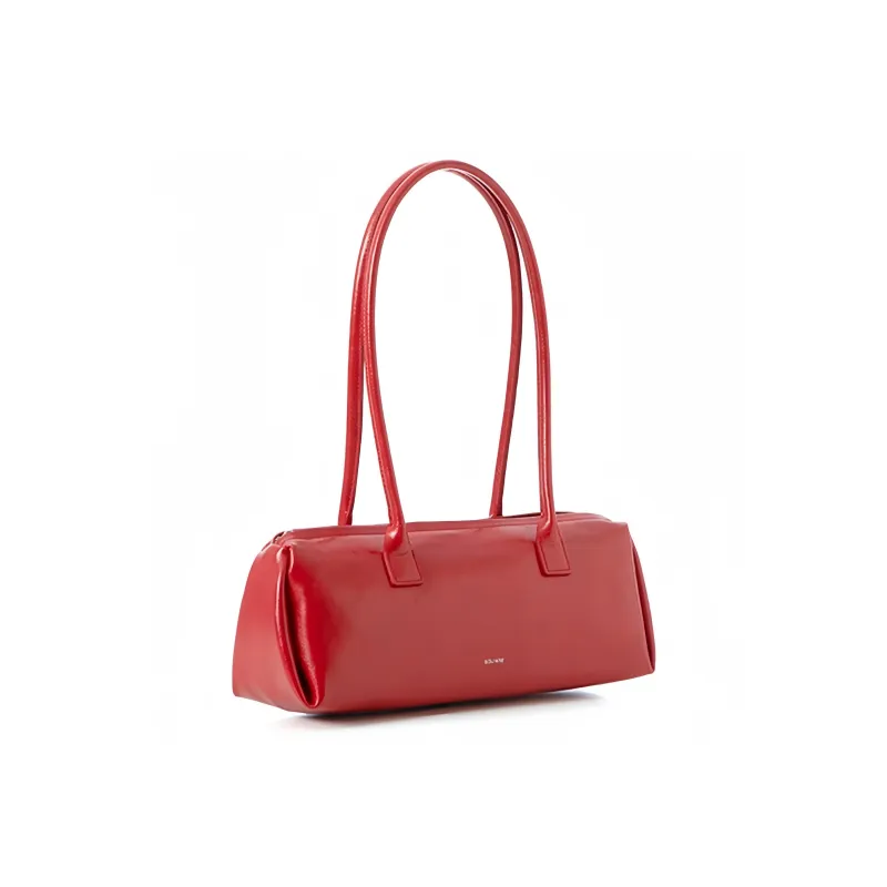 SQUARE Line Cow Leather Shoulder Bag Medium Size Women's Multicolor-5