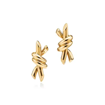 TIFFANY & CO. 18K Gold Stud Earrings Women's Gold