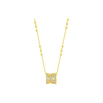 Heart Grass S925 Silver Necklaces Women's