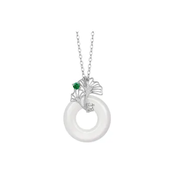 Zheng Baifu Natural Chalcedony Necklaces Women's