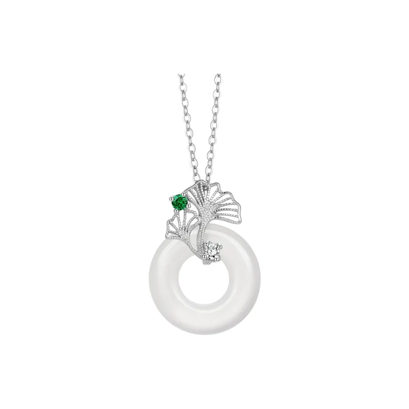 Zheng Baifu Natural Chalcedony Necklaces Women's-0