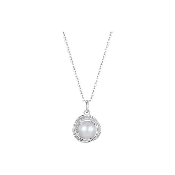 Heart Grass S925 Silver Necklaces Women's