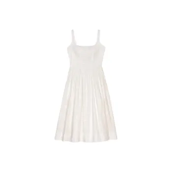 Maje Embroidered Midi Dress