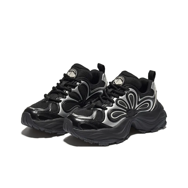 Palladium Paladin Casual Shoes Fashion Trend Round Tip Iris Chunky Sneakers For Women's-2