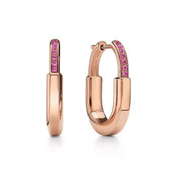 TIFFANY & CO. 18K Rose Gold Earrings Women's Rose Gold