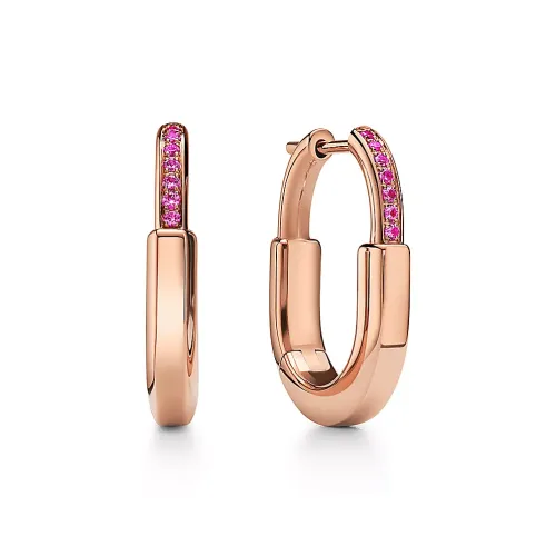 TIFFANY & CO. 18K Rose Gold Earrings Women's Rose Gold