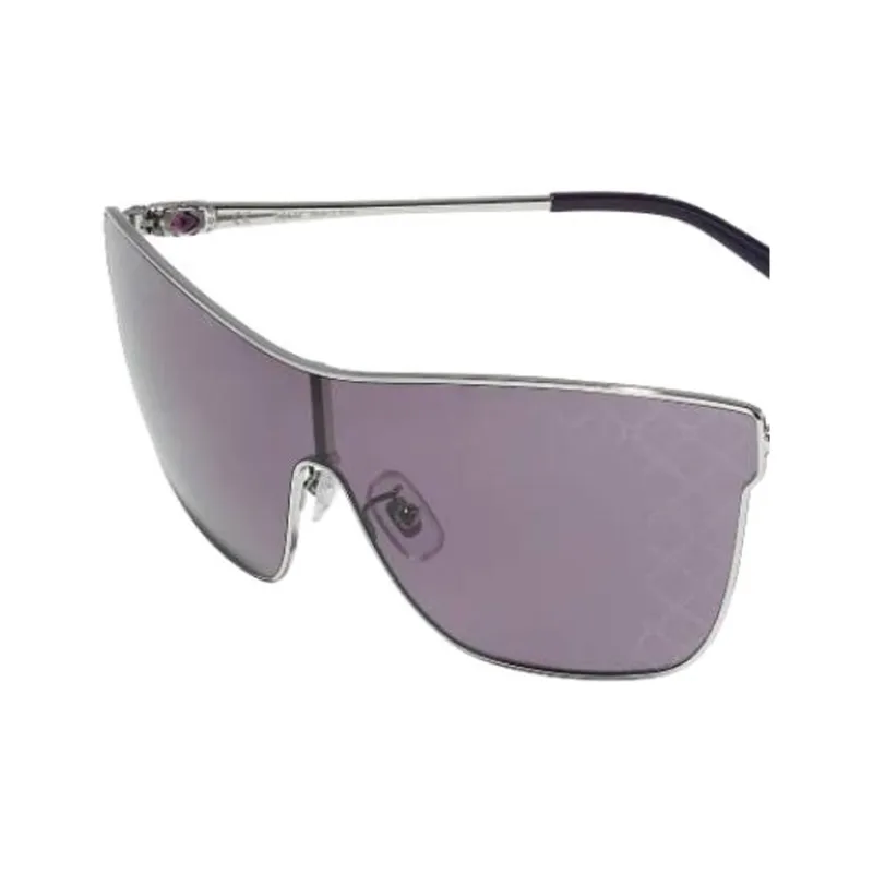 CHOPARD Metal Irregular Shape Sunglasses Women's Silver-1