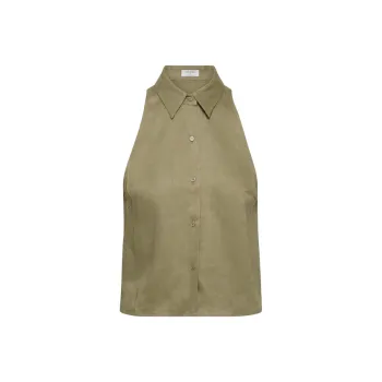 ARITZIA SS25 Babaton Protocol Linen Top Shirt Women's
