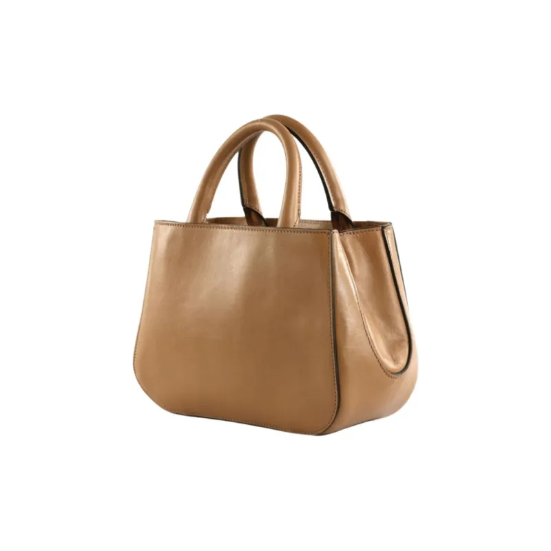 THE BRIDGE Cow Leather Handbag Women's Light Brown-3
