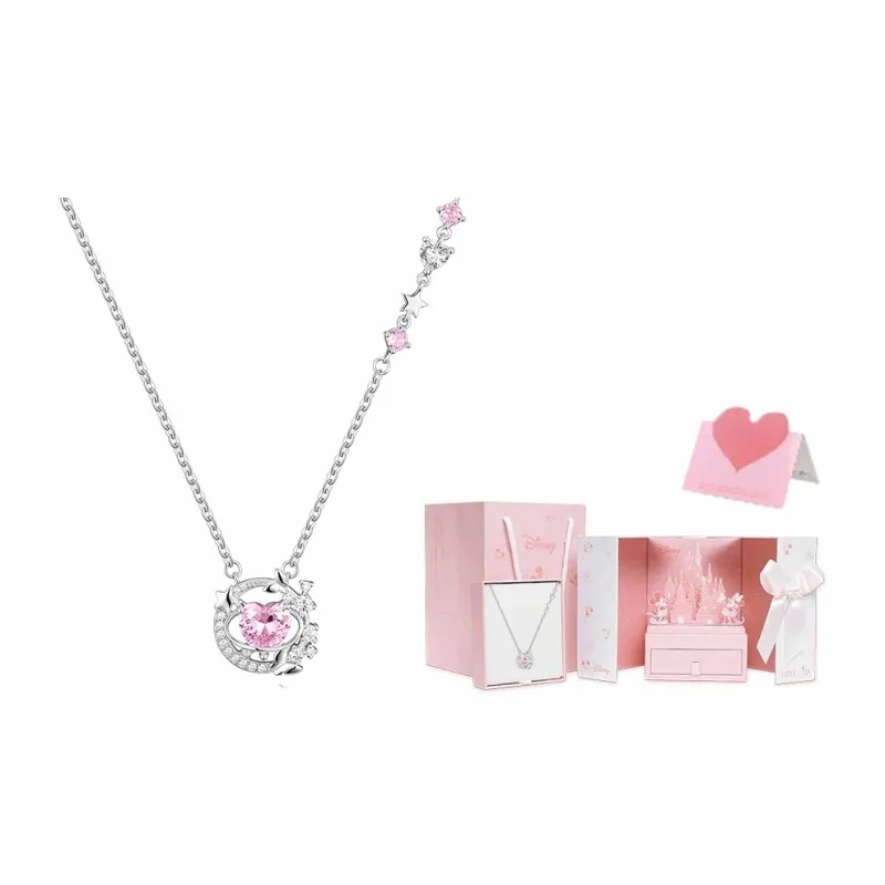 Disney Princess S925 Silver Necklaces Women's-5