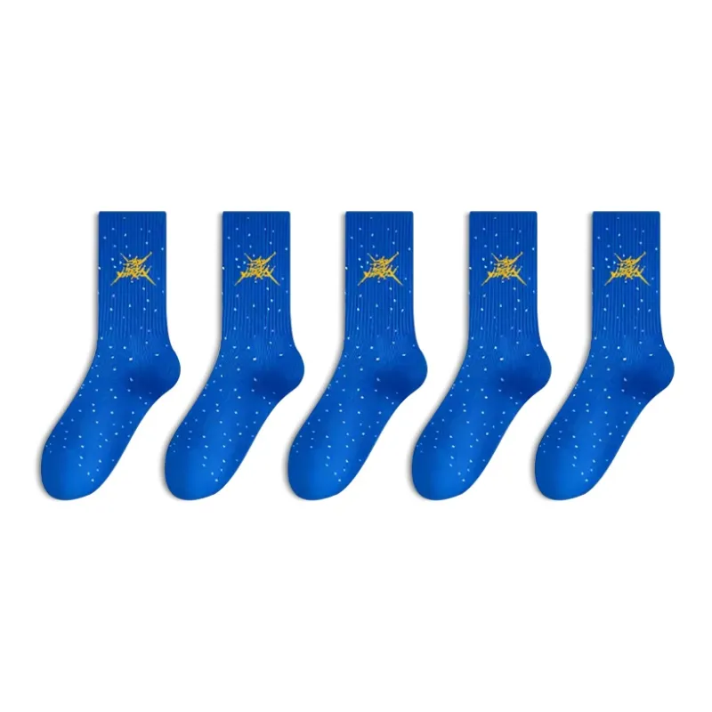 LUOLIAN Mid Calf Socks Men's 5 Pack-6