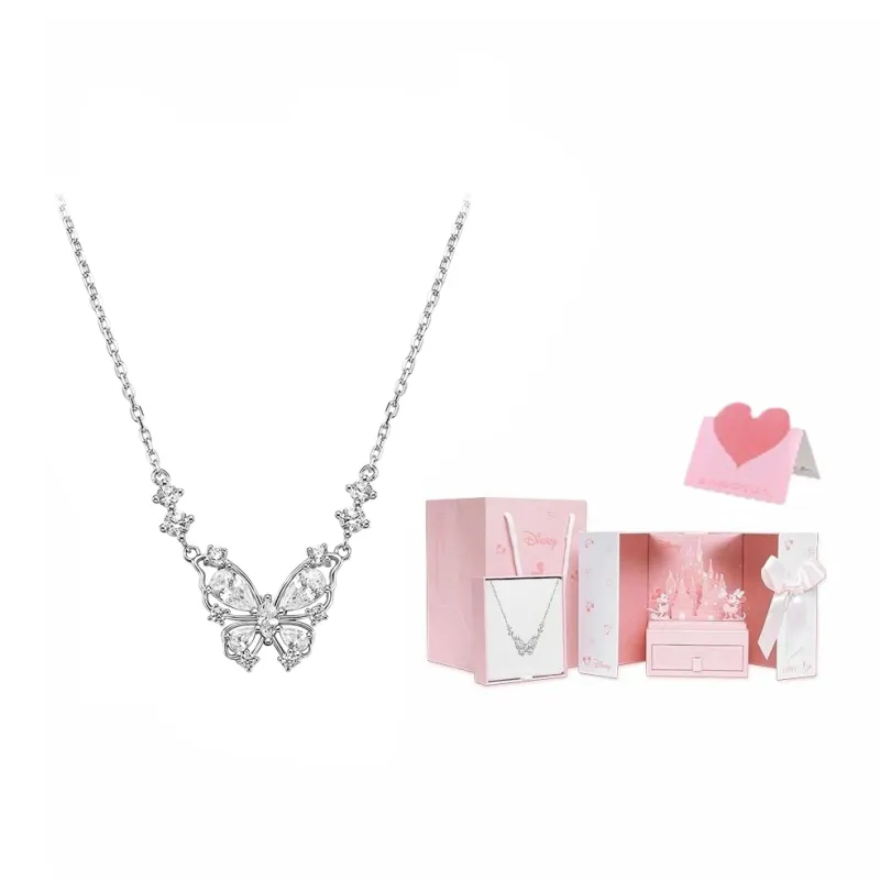 Disney Princess S925 Silver Necklaces Women's-5
