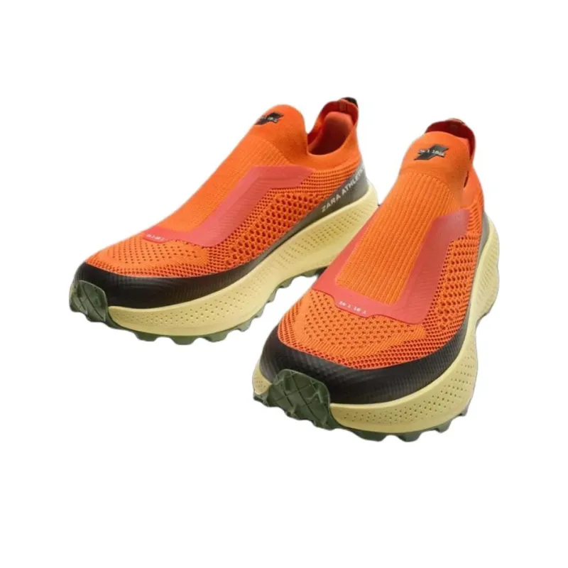 ZARA Abrasion Resistant Low Top Casual Running Shoes Men's Orange-1