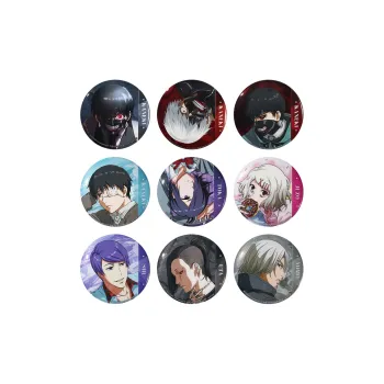 BOOM COMIC Tokyo Ghoul/Kiyoma Tsukiyama Illustration Blind Box Badge Badges