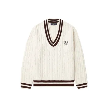 FRED PERRY Knitwear Men White IVX