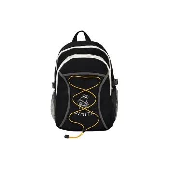 Meow In The Grass Polyester Backpack Unisex Black/Green/Blue