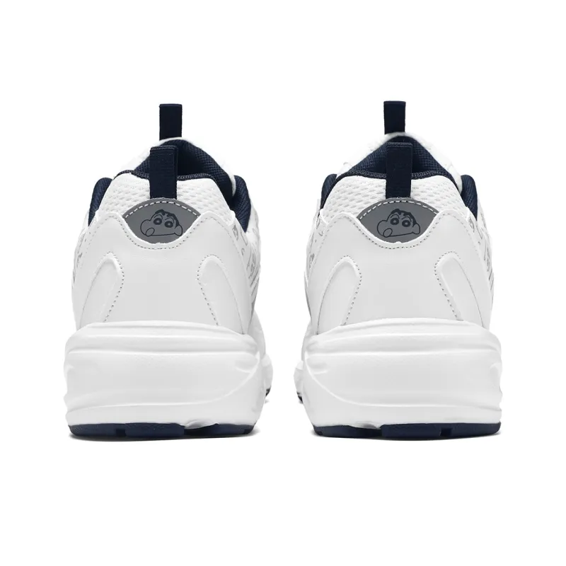 Crayon Shinchan Chunky Sneakers Unisex Low Top White Blue-17