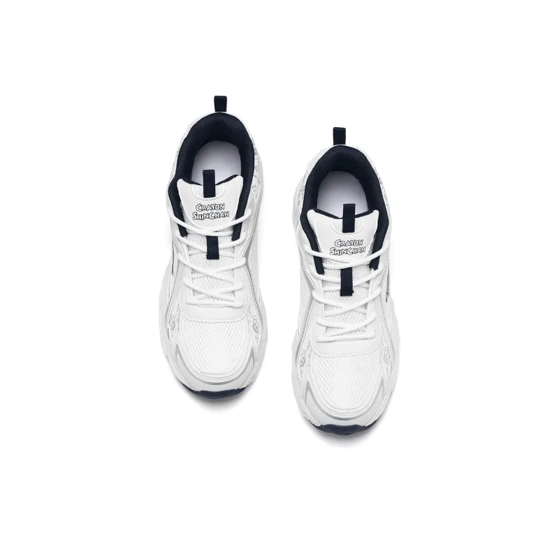 Crayon Shinchan Chunky Sneakers Unisex Low Top White Blue-16