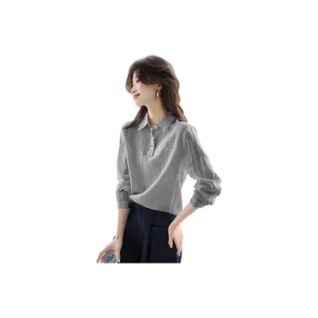 Mo Han Yi Mei Shirts Women's Smoke Blue