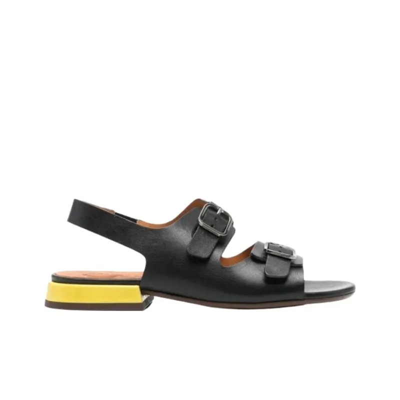 CHIE MIHARA Tylapitbul Negro One Strap Sandals Women's Black-1