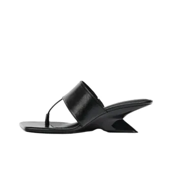 ZARA Abrasion Resistant Flip Flops Women's Black