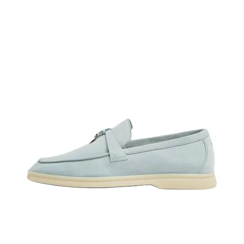 Loro Piana Summer Charms Walk Loafers Women's Cyan