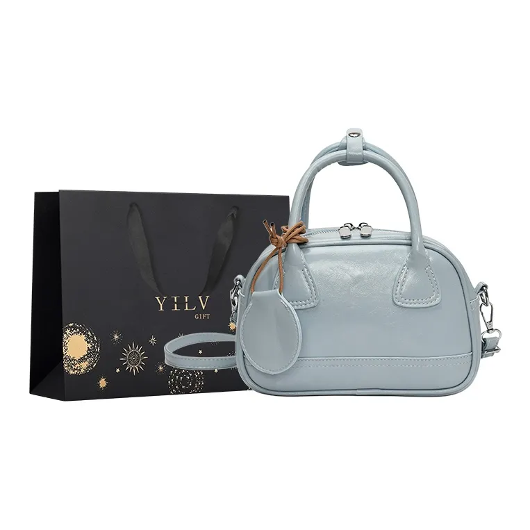 Yi Brigade PU One Shoulder Handbag Women's Black/White/Yellow/Blue-8