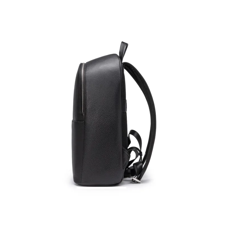 Chrisdien Deny Cow Leather Backpack Men's Black-4