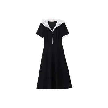 TELENT Short Sleeved Dress Women's Black