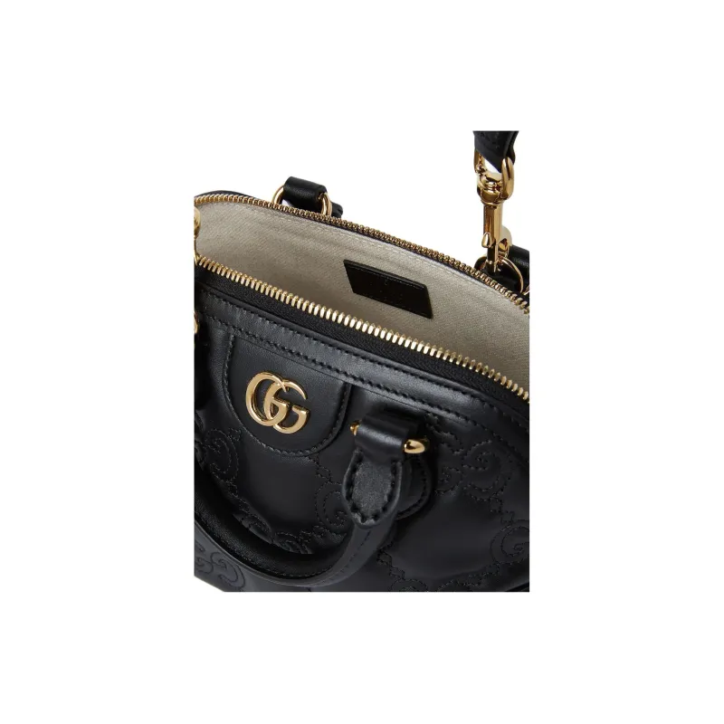 GUCCI GG Matelassé Leather Controller Boston Bag Controller Boston Bag Trumpets Women's Black-3