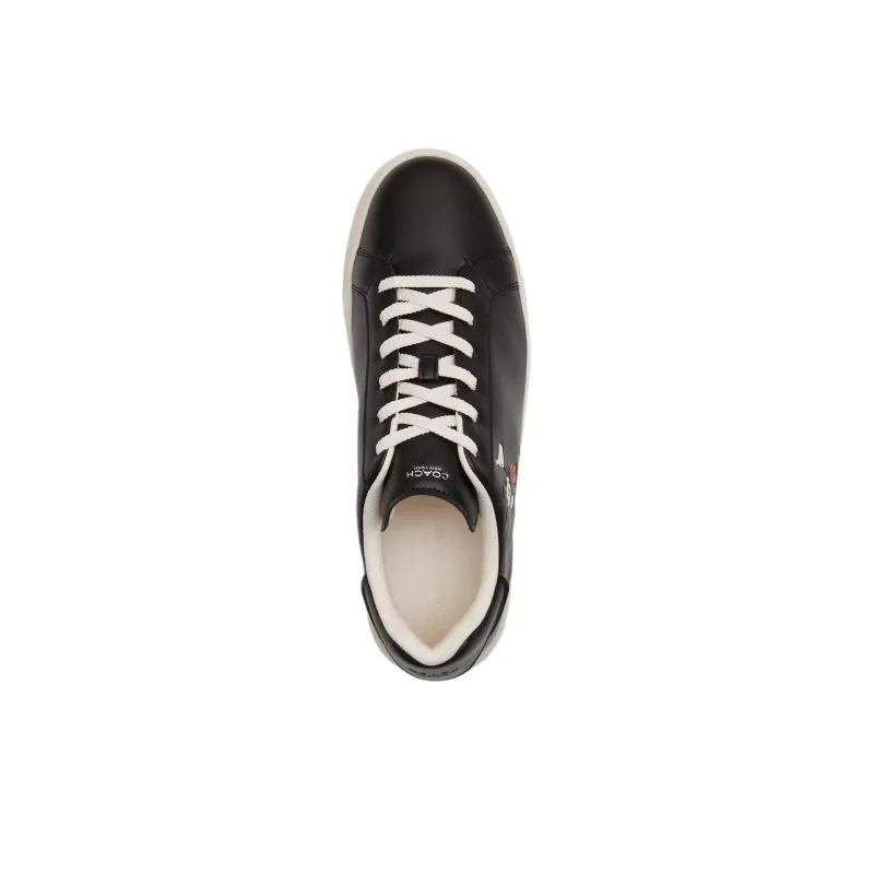 Disney x COACH Low Top Skateboard Shoes Men's Black-3