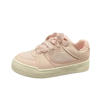 BINGO DUCK Slip Resistant And Breathable Low Top Skateboard Shoes Women's Pink
