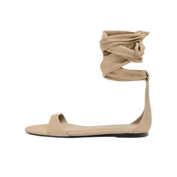 ZARA One Strap Sandals 0.5cm Women's Brown