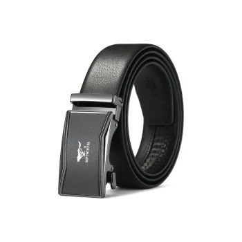 SEPTWOLVES Split Cow Leather Belts Men's Width 3.5CM