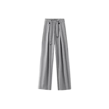 REMEFIT Suit Trousers Unisex Linen Gray