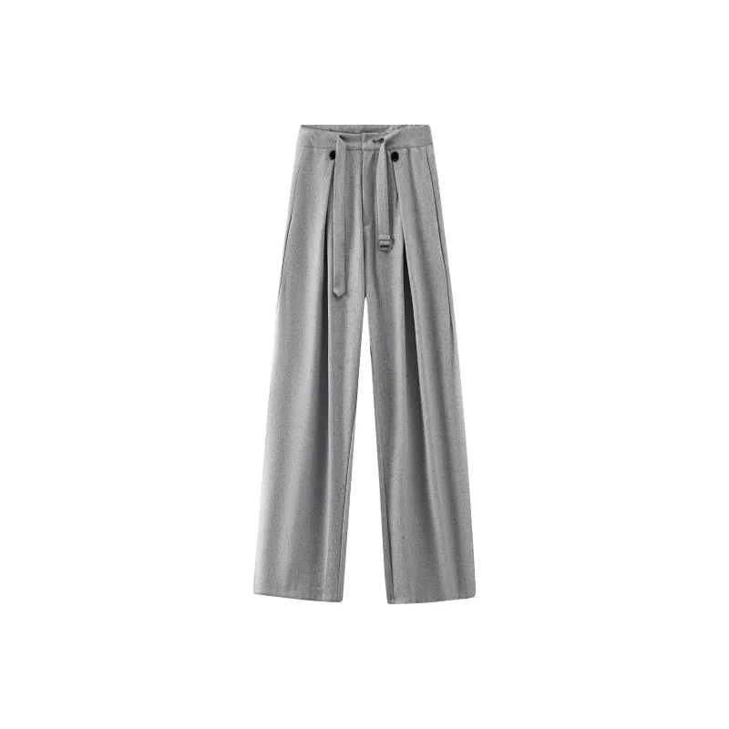 REMEFIT Suit Trousers Unisex Linen Gray-0