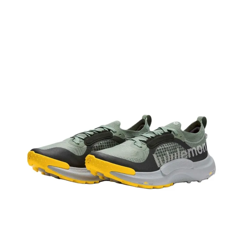 Lululemon Anti Slip Wear Resistant Low Top Trail Running Shoes Men's Green Black-2