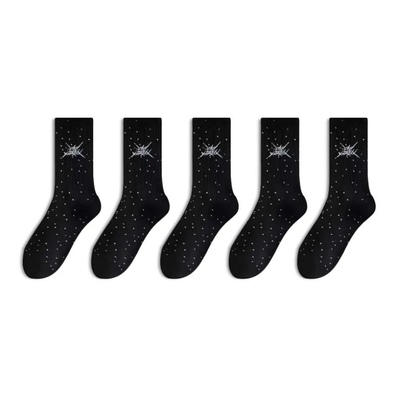 LUOLIAN Mid Calf Socks Men's 5 Pack-4