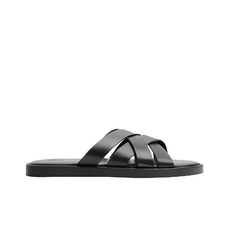 ZARA Abrasion Resistant Slide Slippers Men's Black-1