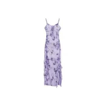 TIBINB Slip Dresses Women's Romantic Purple