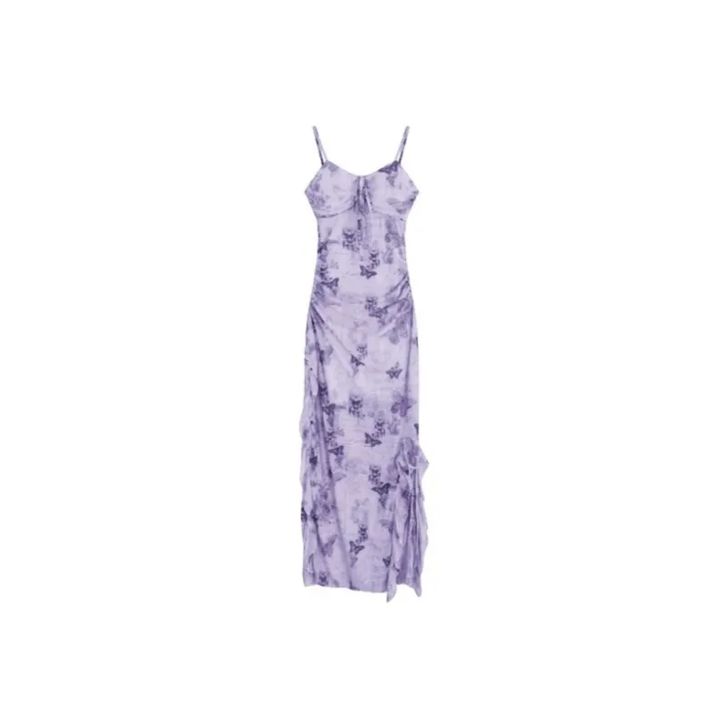 TIBINB Slip Dresses Women's Romantic Purple-0