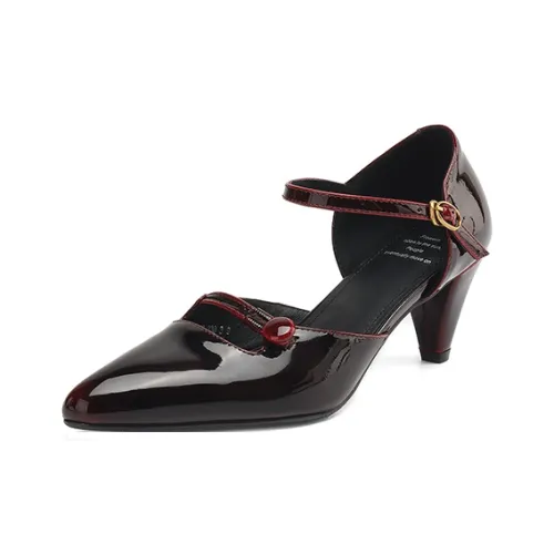 JIUXINGDAO Cone Heel High Heels Women's