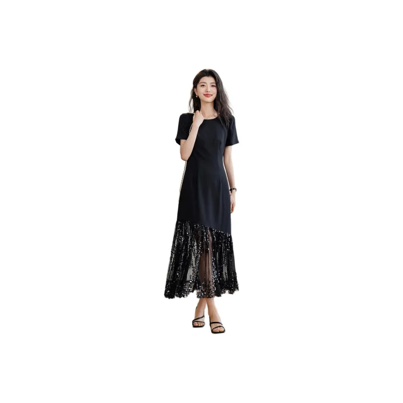【dme】 Short Sleeved Dress Women's-0