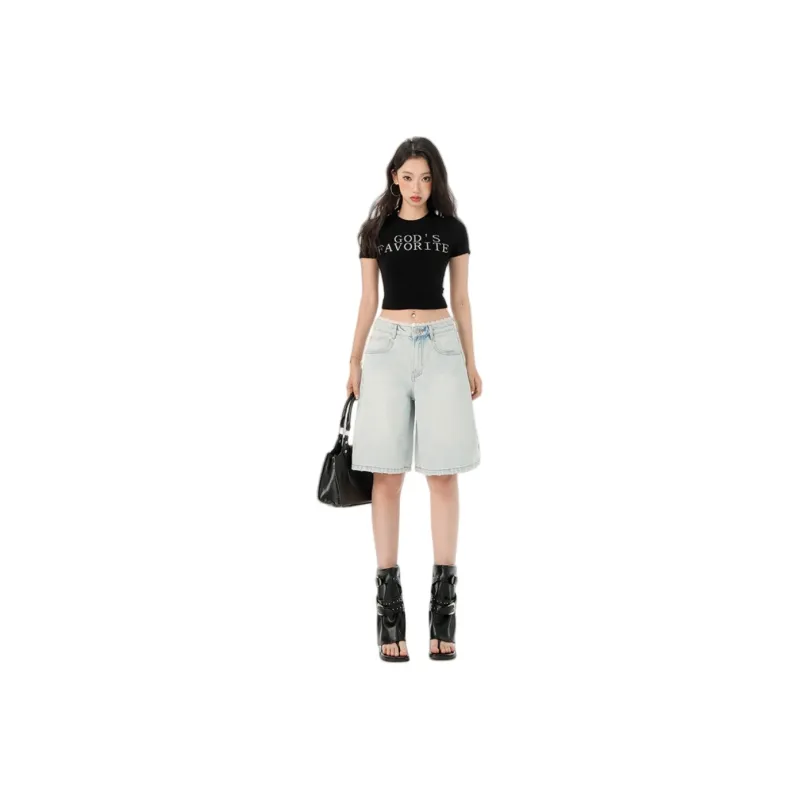 Jenna Chun Denim Shorts Women's-0