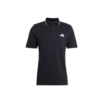 Adidas Essentials 3 Stripes Pique Polo Shirt